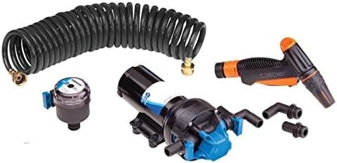Jabsco 82906 Series Automatic Washdown Pump, Hot Shot, 6 Gallons Per Minute