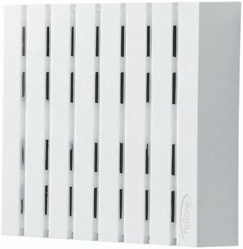 Broan-NuTone NuTone LA18WH Decorative Wired Two-Note Door Chime with Vertical Panels, White