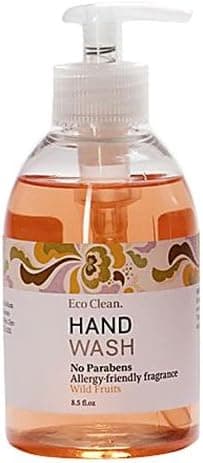 Eco Clean Hand Wash, Wild Fruits, 8 Ounce (Pack of 3)
