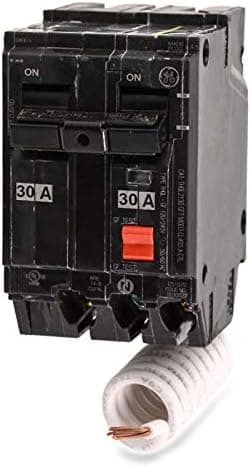 GE THQL2130GFT Plug-In Mount Type THQL Feeder Self-Test Ground Fault Circuit Interrupter 2-Pole 30 Amp 120/240 Volt AC