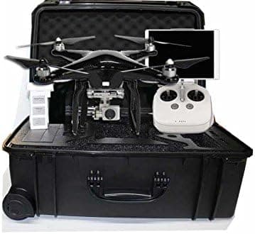 DJI Phantom 3 Professional Limited Edition Carbon Fiber Color Bundle Kit Includes 1 Battery and a Hard Case and Carbon Fiber Propellers Quadcopter Drone w 4K UHD Video Camera