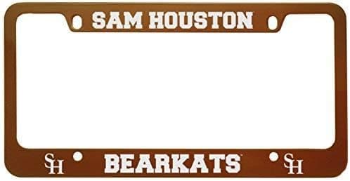 Sam Houston State University -Metal License Plate Frame-Orange