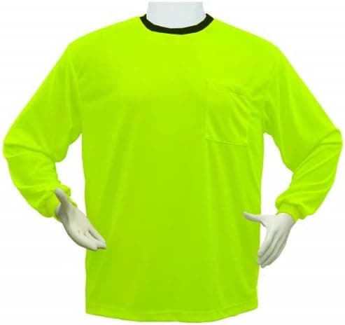 High Visibility Long-sleeve T-shirt Lime - 4X-Large