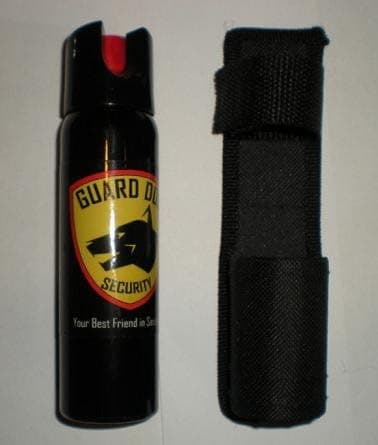 4 oz. Ounce GUARD DOG Pepper Spray Max. Strength 18% + Belt Holster!