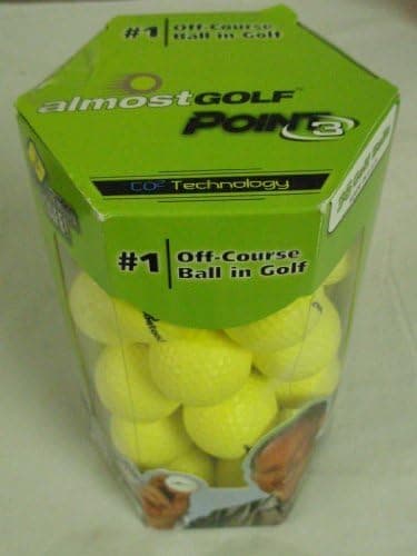 Almost Golf Restricted Flight Practice Balls - 36 Golf Balls (YELLOW)