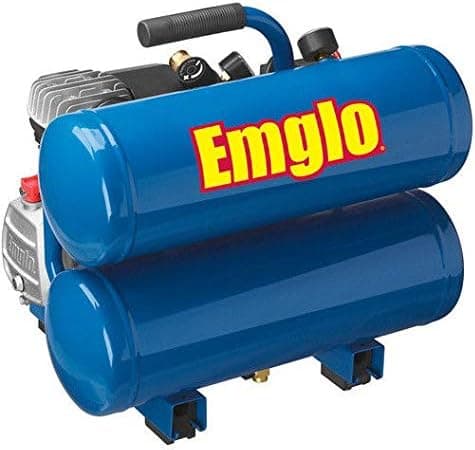 Emglo E810-4V 4-Gallon Heavy-Duty Oil-Lube Stacked Tank Air Compressor
