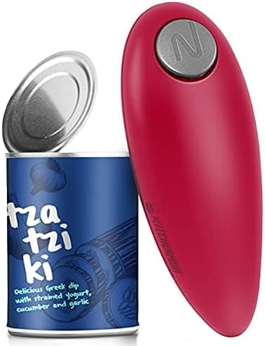 Electric Can Opener, Safe Smooth No Sharp Edges Can Opener for Almost Size Cans, Handheld Can Opener Fits Perfect in Drawer, Best Gift for Women, Senior with Arthritis