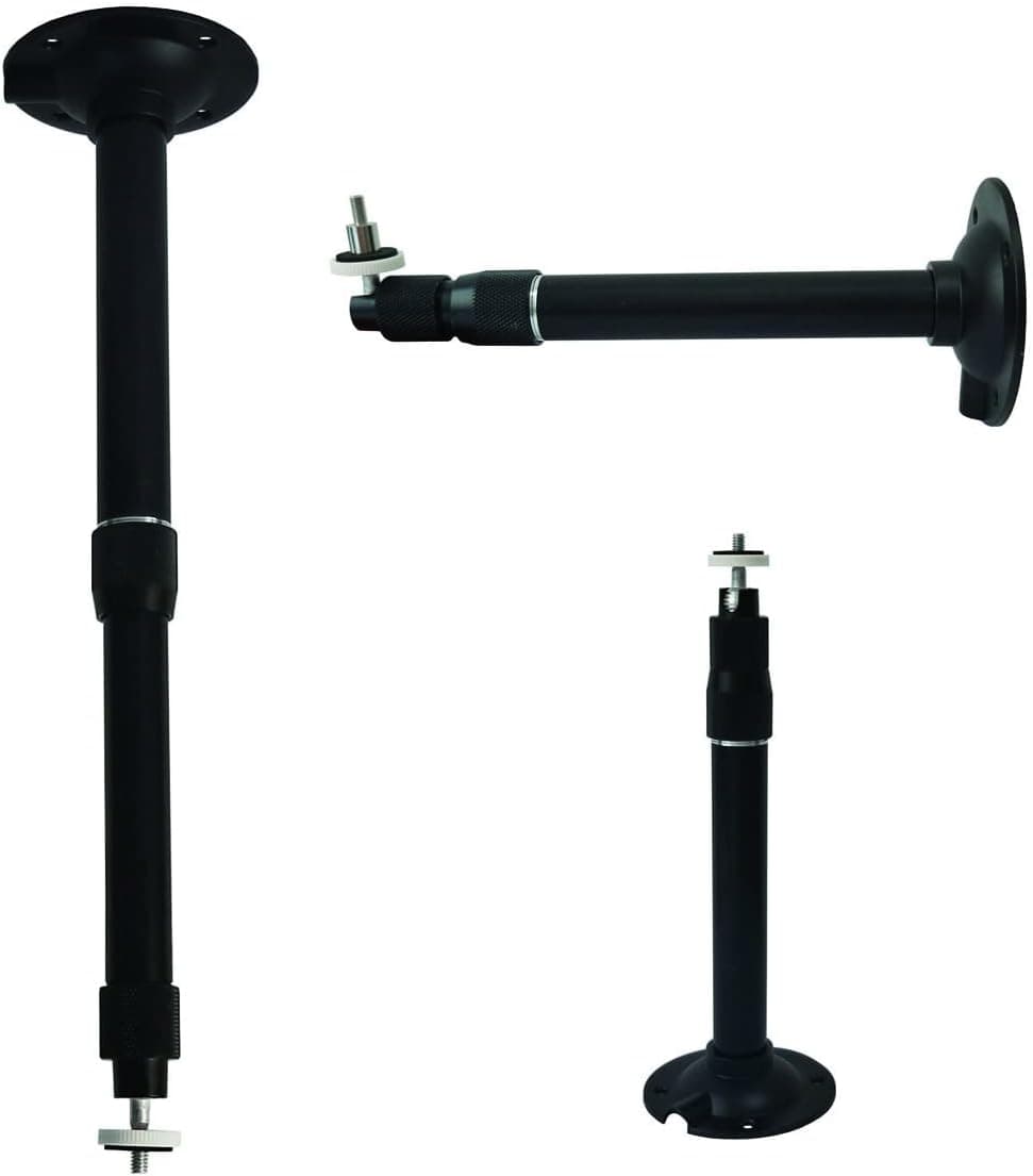 Yuarisx Universal Projector Ceiling Wall Mount Extendable 11" - 15.75" Adjustable 360° Rotatable Head Bracket for Mini Projector Security Camera