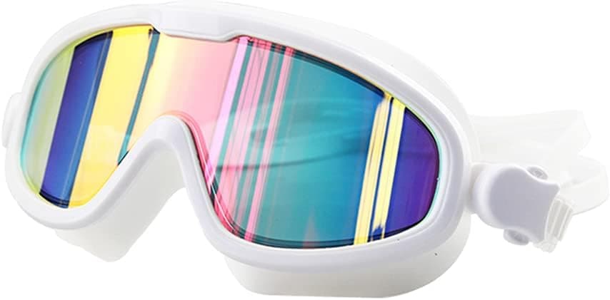 NA Adults Swimming Goggles,Wide Vision UV Protection Adjustable Strap No Leak Anti Fog Swim Glasses for Men and Women