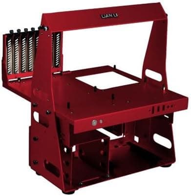 LIAN LI PC-T60R Red Aluminum ATX / Micro-ATX TEST BENCH Computer Case