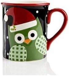Christmas Cut-Outs, Set of 4 Owl Mugs