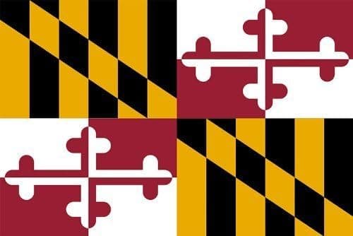 LPF USA Magnet State Flag of Maryland Magnetic Sticker (car Decal)