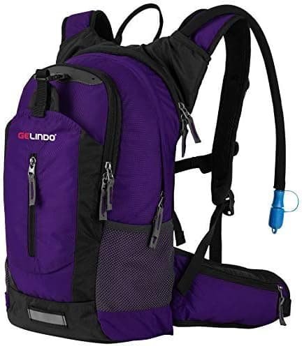 Gelindo Insulated Hydration Backpack with 2.5L BPA Free Bladder - Keeps Liquid Cool Up to 4 Hours, Backpack for Hiking Camping Cycling Running, 18L
