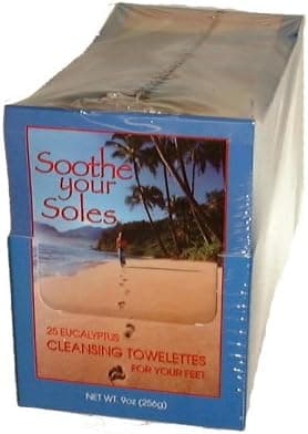 Manduka Soothe Your Soles Cleansing Towelette Box (25 Towelettes)