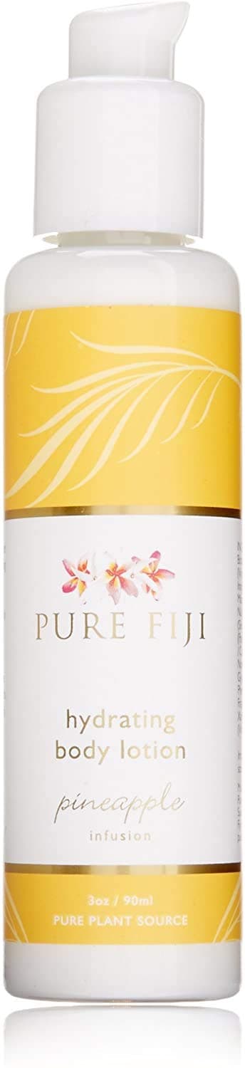 PURE FIJI Hydrating Body Lotion - Moisturizing Organic Body Lotion- Natural Coconut Lotion Travel Size Coconut- Vitamin E, Pineapple, 3oz