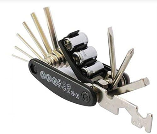 Edtoy 15 in 1 Multi-function Mountain Bike Maintenance Set Bicycle Repair Tools