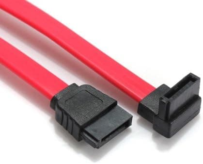 19"(50cm) 7 Pin SATA Right Angle to Straight DATA HDD Hard Drive Cable