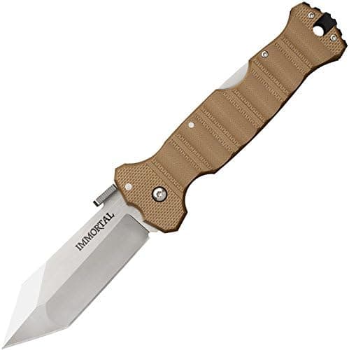 Cold Steel Immortal 9" Folder with Blade, Coyote Tan, 4"
