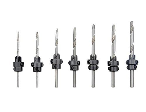 TOVOT 7PCS HSS 4241 Countersink Drill Bits Set(3 mm-6 mm) Woodworking Tools Chamfer Tool