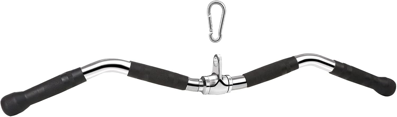 HOTOOLME Tricep Press Down Cable Attachment,Cable Machine Attachments for Gym|Multi-Option: LAT Pull Down Bar,Rotating Straight Bar, D-Handle, V Handle with Rotation, V-Shaped Bar
