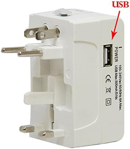 Universal Travel Power Plug AC Adapter With USB Plug for US, UK, EU, AU
