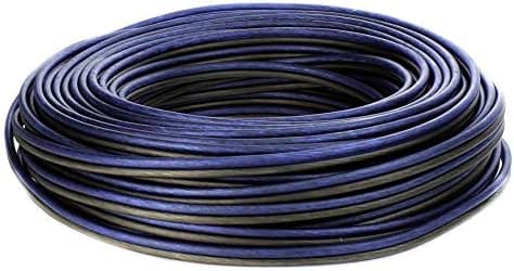 VOODOO Blue/Black Speaker Wire 12 Gauge True AWG True spec 588 Strands (100 FT)