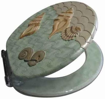 Sea Shell Seashell 3-D Lucite Bathroom Toilet Seat