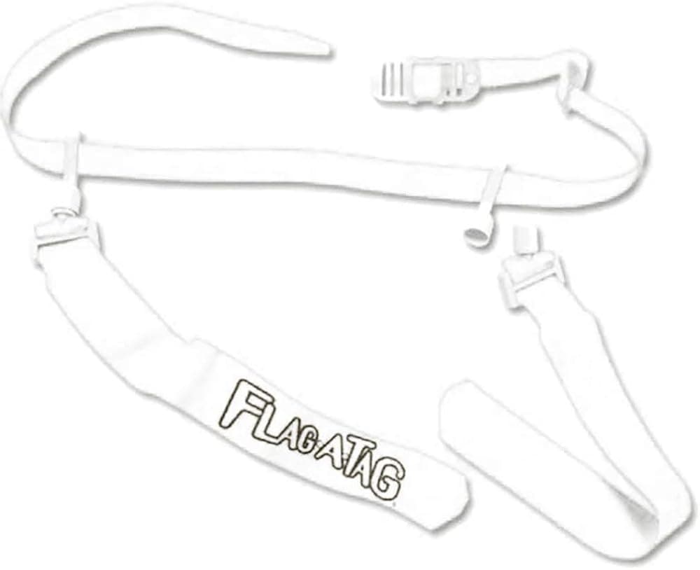 White Flag-a-Tag Sonic Boom Flag Football 1 Single Replacement Belt w/ 2 Flags