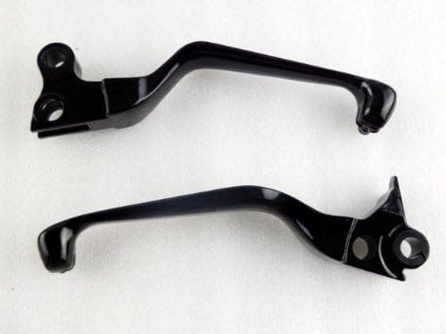 Black Clutch Brake Skull Levers For Harley Fat Boy Night Train Dyna Wide Glide Harley Dyan Softail Sportster XL Fat Boy