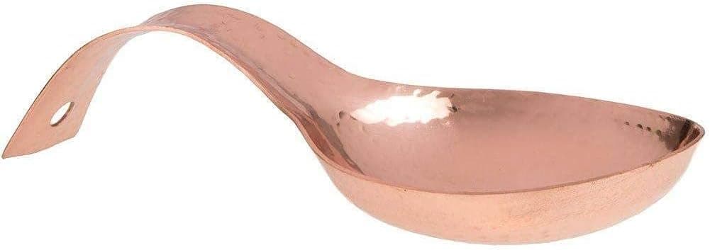 Home Essentials 79113-HE Unique Kitchen Hammered Copper Spoon Rest 7.5"L