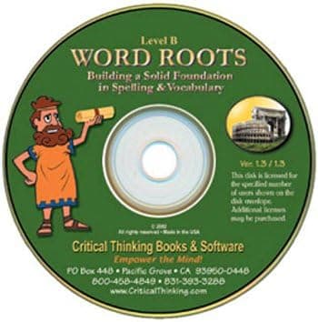 CRITICAL THINKING PRESS Word Roots Software Level B