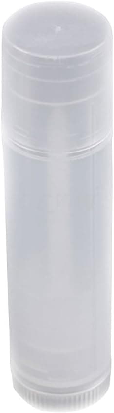 TOOGOO(R) 50 Lip Balm Tubes with Caps (Natural/Clear) NEW
