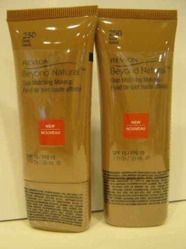 Revlon Beyond Natural Skin Matching Makeup, Deep 250, 1 Ounce - 2 Pack