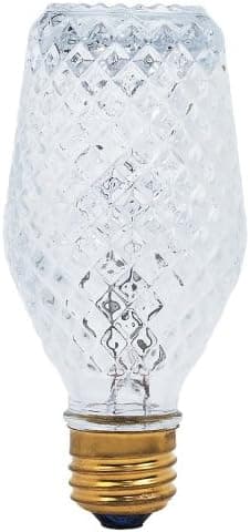 Globe 5495001 Crystalina 50-Watt MB19 Halogen Bulb, Clear, 3 Pack