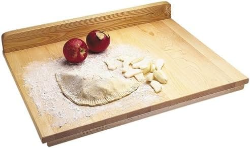 Snow River USA Hardwood Maple Pastry and Pie Prep Board with Backsplash, 18" x 24" x .75"