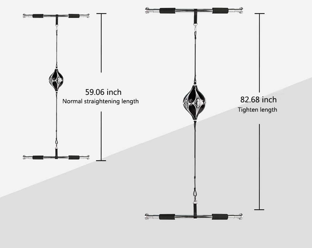 Liitrton Double End Punching Bag Set Adjustable Multifunctional Horizontal Bar Boxing Training Pull-Up Bar for Home Workout (S)