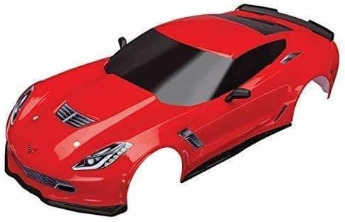 Traxxas 8386R Body Chevrolet Corvette Z06 red (Painted Decals Applied)