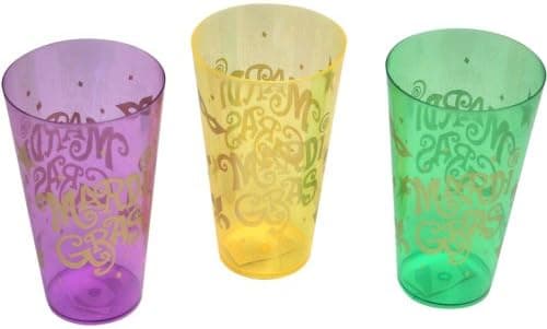 Fun Express Deluxe Mardi Gras 16 oz. Plastic Cup