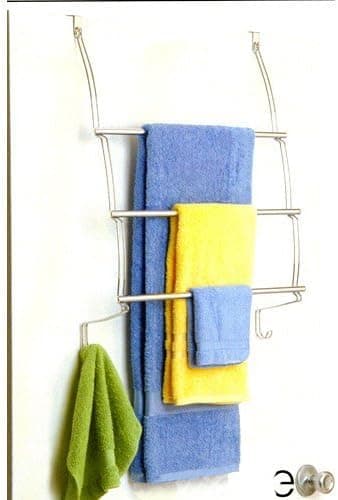 Better Bath Over The Door Towel Organizer, Chrome