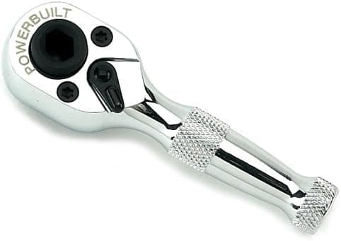 Powerbuilt 640928 1/4-Inch Drive Socket and Bit Set with Little Ratchet Handle