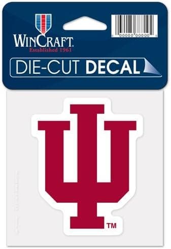 Indiana University Die Cut Decal 4x4