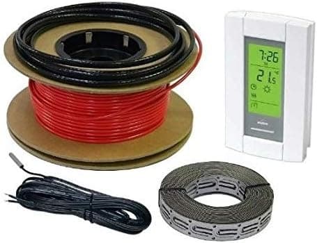 60sqft HeatTech 40-80 sqft Electric Radiant In-Floor Heating Cable System, 120V