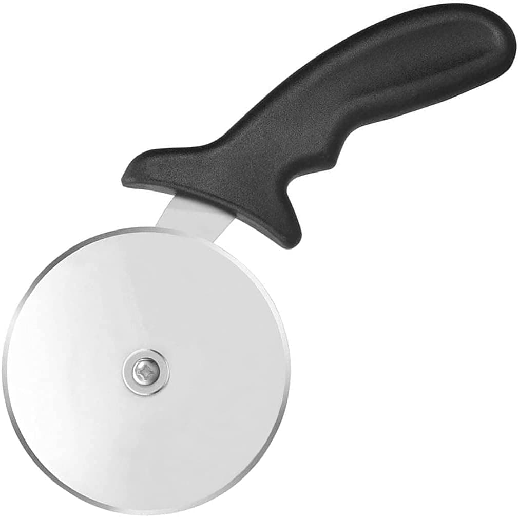 MZD8391 Stainless Steel Pizza Cutter Wheel, Super Sharp Pizza Cutter, Pizza Slicer with Non Slip Handle & Hanging Hole, Easy to Clean