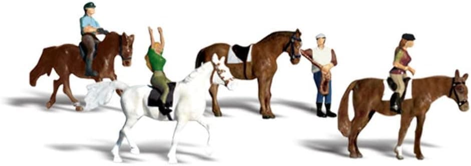 Horseback Riders HO Scale Woodland Scenics