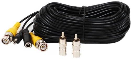 VideoSecu 50ft Feet Pre-Made All-in-One BNC Video and Power Extension Cable with Connectors for CCTV Security Camera C11