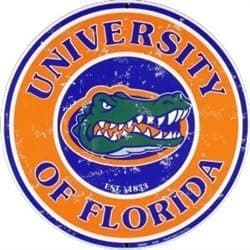 Florida Gators Retro Circular Sign