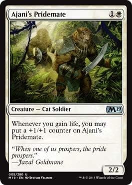 Magic: The Gathering - Ajani's Pridemate - Core Set 2019