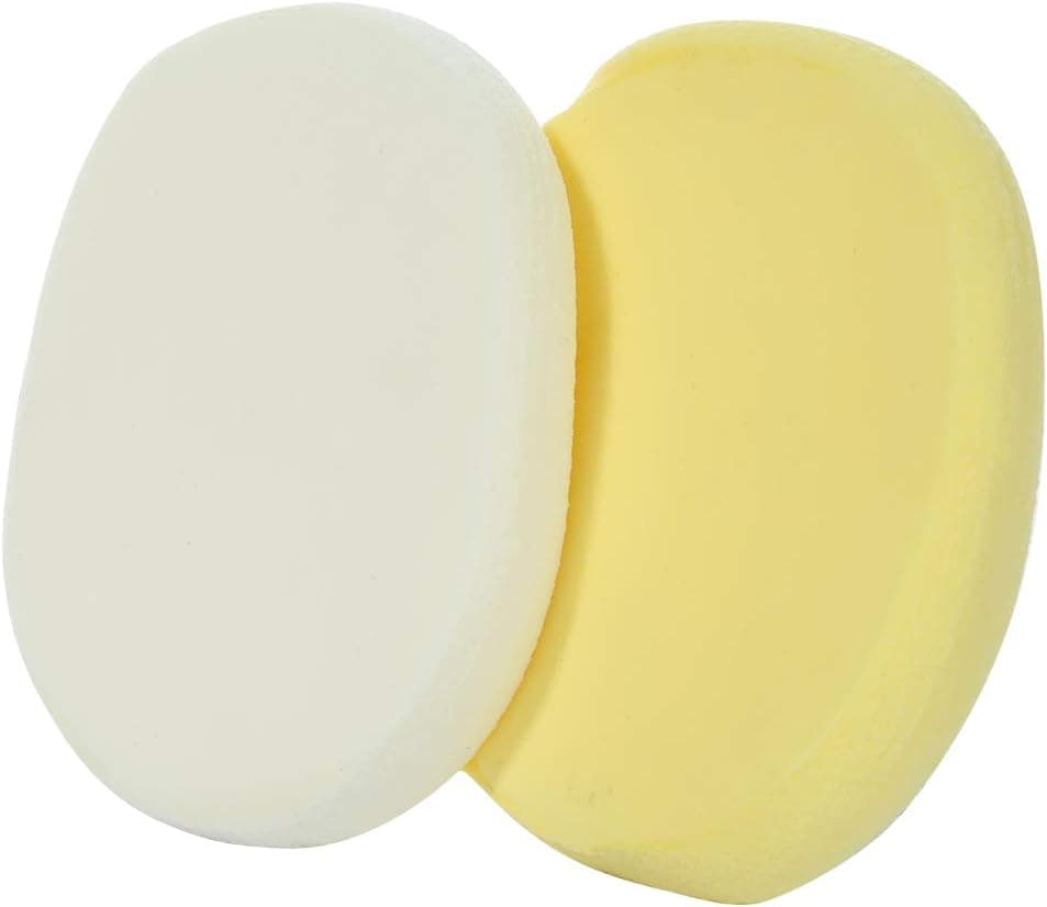 4 Pcs Honey Facial Bath Cleansing Sponges for Dry Skin Cleaning, Reusable Cosmetic Face Sponge Pads, for Baby Bath, Spa, Makeup Remover Sponge Body Sponges for Shower Exfoliating (4 Pcs, 2 Pack)