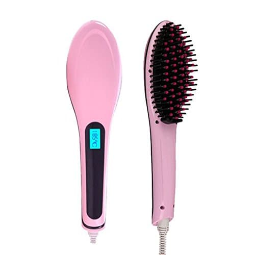 Eastmagic Beauty Electric Comb Hair Straightener Brush with LCD Display for Straight Hair