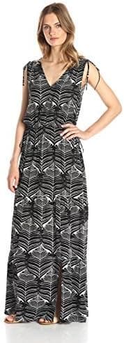 Amazon Brand - Lark & Ro Women's Sleeveless Multi-Tiered Maxi Dress